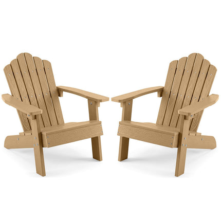 Dreamade Kids Adirondack Chair, All-Weather HIPS Children's Outdoor Chair with Tilted High Backrest