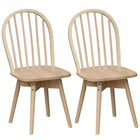 Dreamade Windsor Dining Chairs Set of 2/4 Farmhouse Swivel Kitchen Chairs with Spindle Back