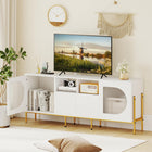 Dreamade White TV Stand for TVs up to 70