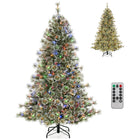 Dreamade 6ft / 7.5ft / 9ft Pre-Lit Artificial Christmas Tree with 360° Quick Power Connector