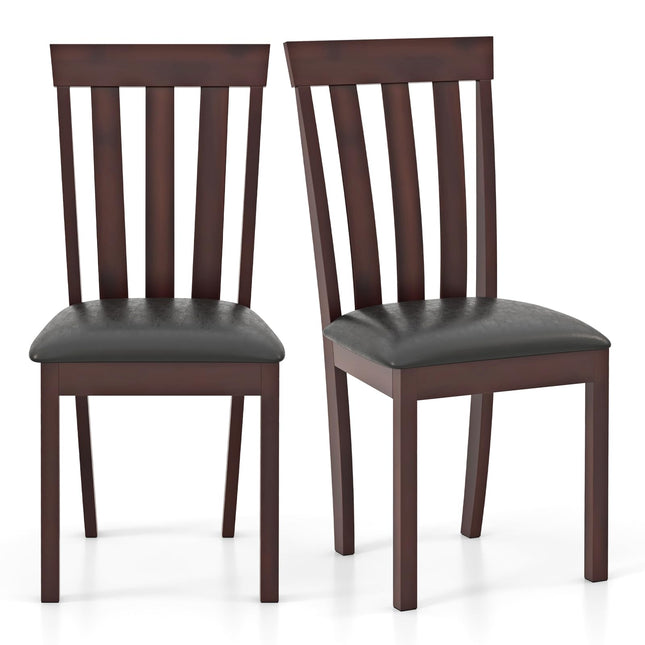 Dreamade Wood Dining Chair, Mid Century Dining Side Chairs for Kitchen, Dining Room, Restaurant