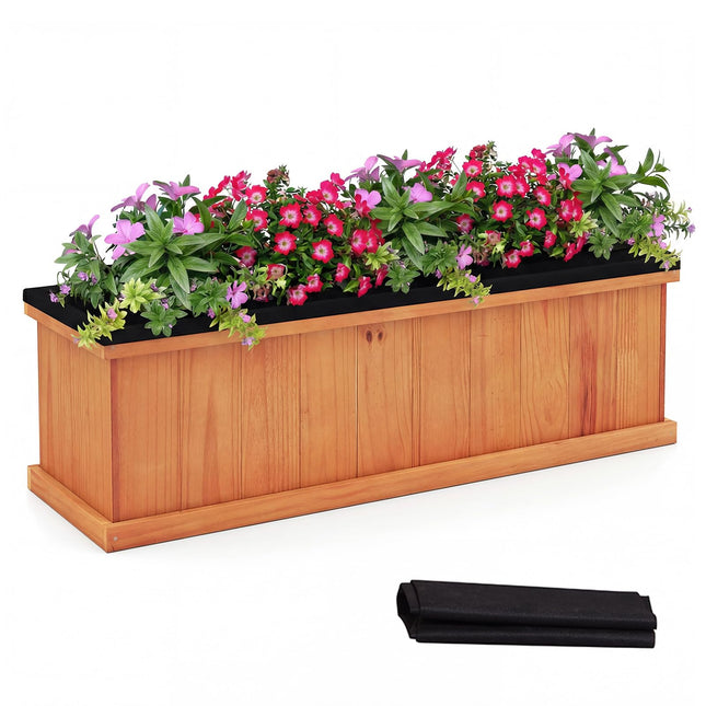 Dreamade Outdoor Raised Garden Bed Set of 1/2 (40” x 13” x 12”)