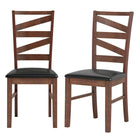 Dreamade Wooden Dining Chairs Set of 2/4 Farmhouse Kitchen Chairs with Rubber Wood Legs