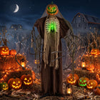 DREAMADE 5.7 FT Halloween Standing Animatronics Pumpkin Man with Green Ribs
