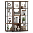 Dreamade 12 Cube Bookcase 5 Tier Industrial Bookshelf