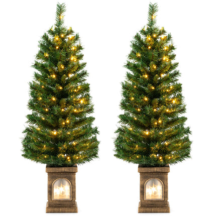 Dreamade 4ft Pre-Lit Christmas Tree for Entrances