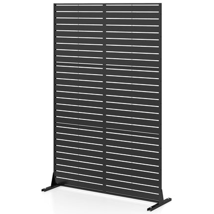 Dreamade 72''H x 48''W Freestanding Metal Privacy Screen with Stable Legs
