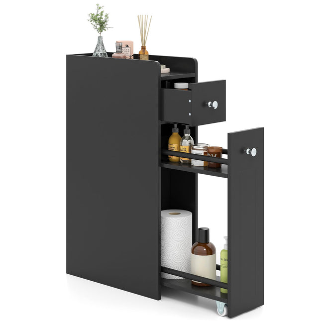 Dreamade Slim Bathroom Storage Cabinet for Living Room