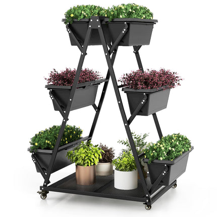 Dreamade 6-Tier Rolling Raised Garden Bed