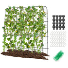 Dreamade Garden Arched Trellis for Climbing Plants, 71” x 71” U-Shaped Tall Cucumber Trellis for Raised Garden Bed