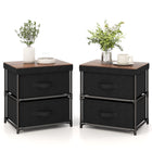 Dreamade Nightstand Set of 2 with 2 Fabric Drawers