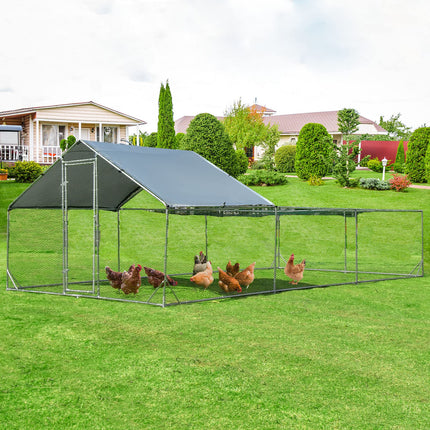 Dreamade 20ft Large Metal Chicken Coop
