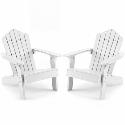 Dreamade Kids Adirondack Chair, All-Weather HIPS Children's Outdoor Chair with Tilted High Backrest