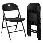 Dreamade Plastic Folding Chair | Portable Stackable Commercial Seats with Ergonomic Backrest