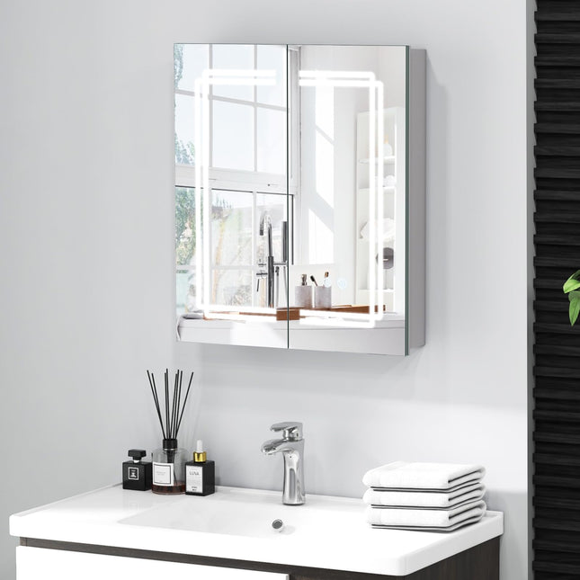 Dreamade Bathroom Medicine Cabinet with 3 Light Colors