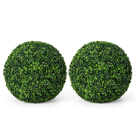 Dreamade 2 PCS 19.5 Inch Artificial Plant Topiary Ball, Round Holly Faux Boxwood Balls