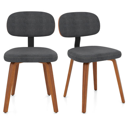 Dreamade Wooden Dining Chairs Set of 2/4 Fabric Upholstered Kitchen Chairs