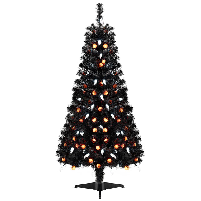 Dreamade 4.5 FT Pre-Lit Halloween Tree with 6 Lighting Modes with Spooky Music Sync