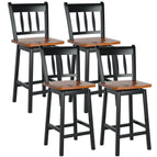 Black / Set of 4 / 24 inch