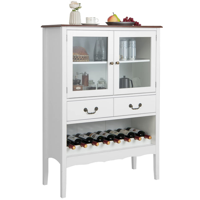 Dreamade Buffet Wine Cabinet with Storage - Standing Sideboard