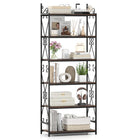 Dreamade 6-Tier Bookshelf Industrial Bookcase with 2 Anti-Tipping Kits and Metal Frame
