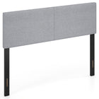 Dreamade Upholstered Headboard Queen/Full Size Vertical Quilted Linen Fabric Head Board