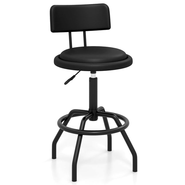 Dreamade Swivel Bar Stools Set of 1/2/3/4, 24.5"-29" Height Adjustable Counter Height Chairs w/Back