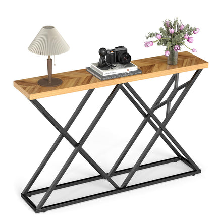 Dreamade 55" Industrial Console Table for Living Room