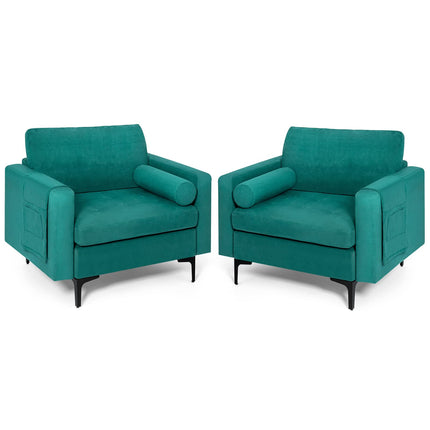 Dreamade Sofa Chair, Accent Armchair w/Comfy Cushion