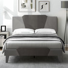 Dreamade Queen/Full/Twin Size Velvet Upholstered Bed Frame with Headboard