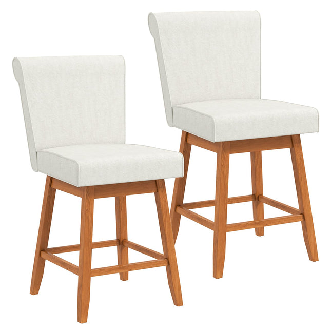 Dreamade Modern Upholstered Bar Stools Set