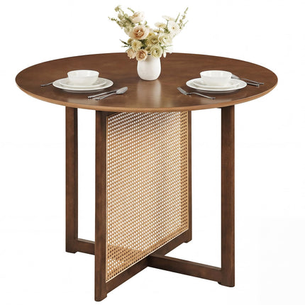 Dreamade 37.5" Round Dining Table for Dinette Living Room