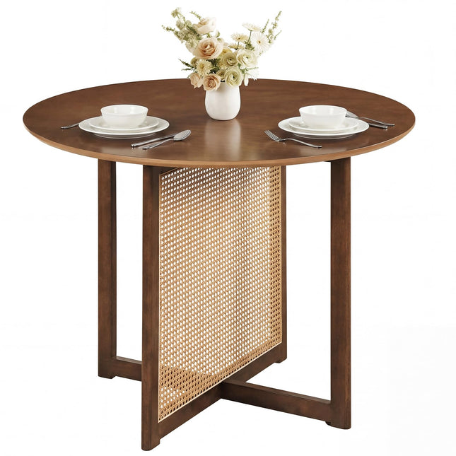 Dreamade 37.5" Round Dining Table for Dinette Living Room