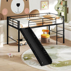 Dreamade Low Loft Bed with Slide