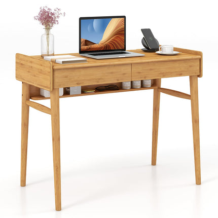 39.5" Bamboo Home Office Desk - Dreamade