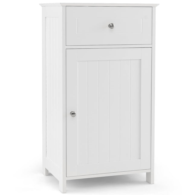 Dreamade Floor Bathroom Storage Cabinet Freestanding Cabinet with Drawer