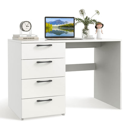 Dreamade Computer Desk with 4 Large Drawers