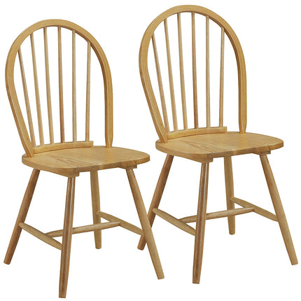 Dreamade Set of 2 or 4 Windsor Chairs, Country Wood Chairs