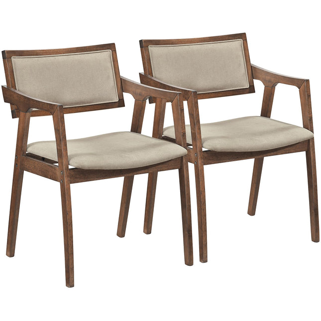 Dreamade Rubber Wood Dining Chairs Set of 2/4