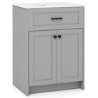 Dreamade 24” Undermount Bathroom Cabinet with Ceramic Basin