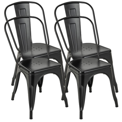 Dreamade Metal Dining Chairs Set of 4