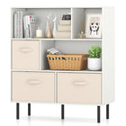 Dreamade 6-Cube Bookshelf 3-Tier White Bookcase