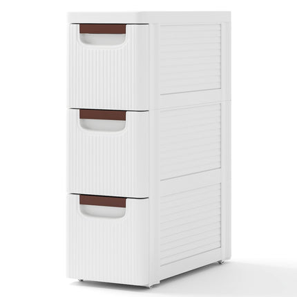 Dreamade Storage Cart, Narrow Plastic Dresser, Rolling Organizer Cart for Office Classroom Bedroom