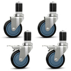 Dreamade 4 Inch Caster Wheels Pack of 4