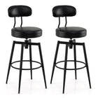 Dreamade Swivel Barstools Set of 2/4 Faux Leather 31 Inch Bar Height Stools w/Upholstered Seat & Back