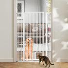 Dreamade 59” Extra Tall Pet Gate Heavy-Duty Metal Cat Gate with Wide Opening