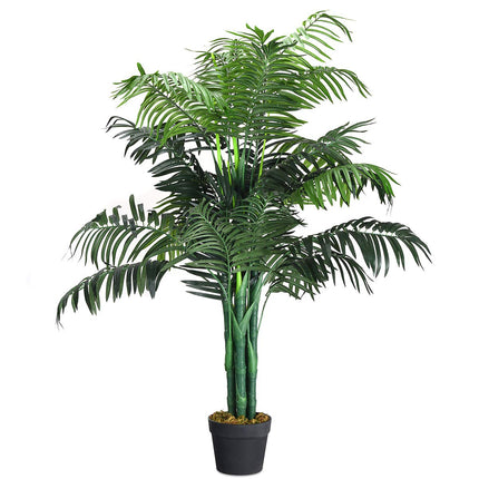 Dreamade 3.5 Feet Tall Potted Artificial Palm Tree for Indoor Outdoor