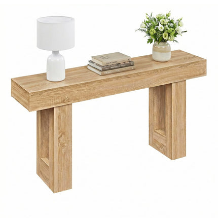Dreamade 63" Farmhouse Wooden Narrow Entryway Console Table