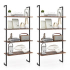 Dreamade 4 Tier Modern Wall Mounted Bookshelf Set