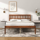 Dreamade Wood Bed Frame with Headboard